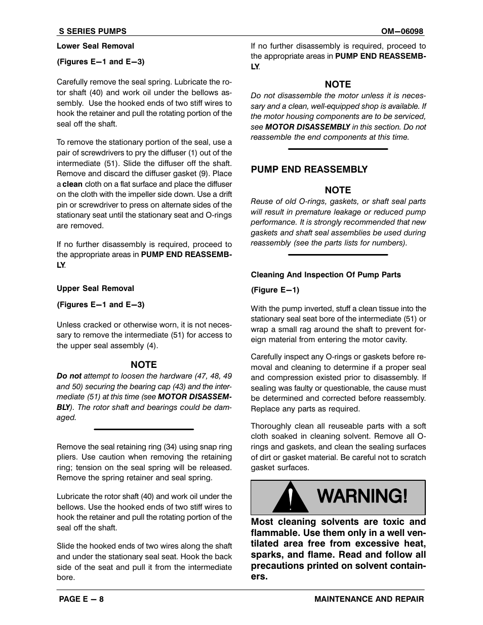 Gorman-Rupp Pumps S4A1-E25 460/3 1396155 and up User Manual | Page 34 / 50