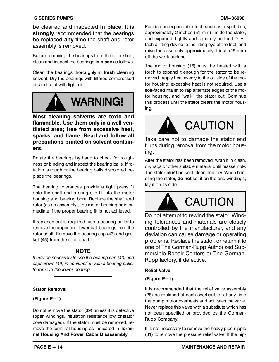 Gorman-Rupp Pumps S4A1-E25 460/3 1396155 and up User Manual | Page 40 / 50