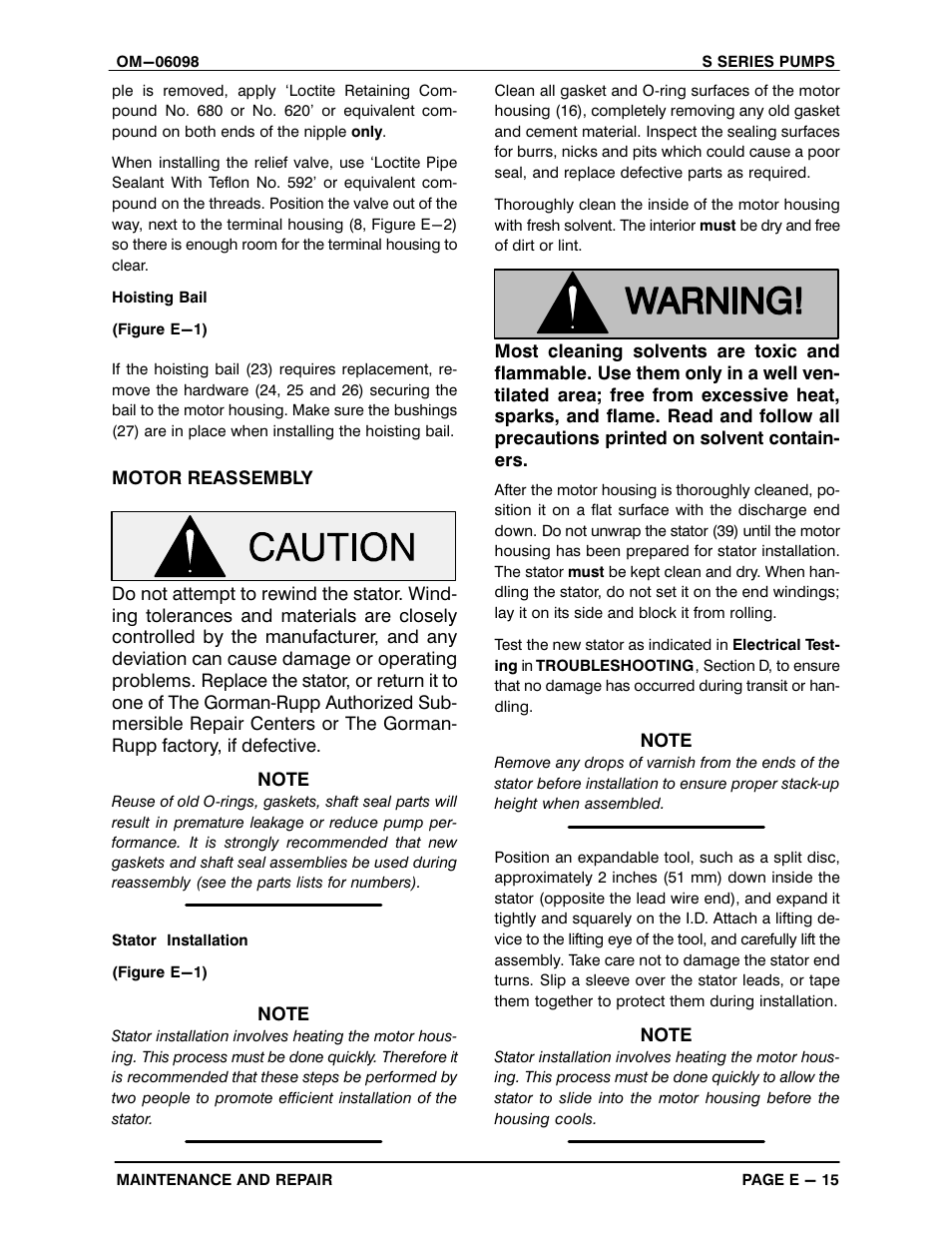 Gorman-Rupp Pumps S4A1-E25 460/3 1396155 and up User Manual | Page 41 / 50