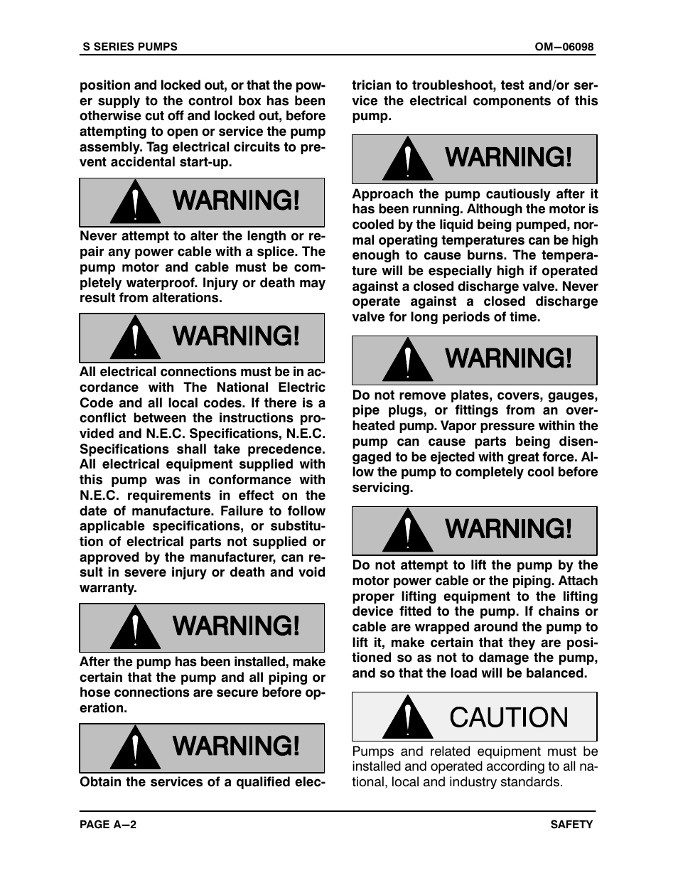 Gorman-Rupp Pumps S4A1-E25 460/3 1396155 and up User Manual | Page 8 / 50