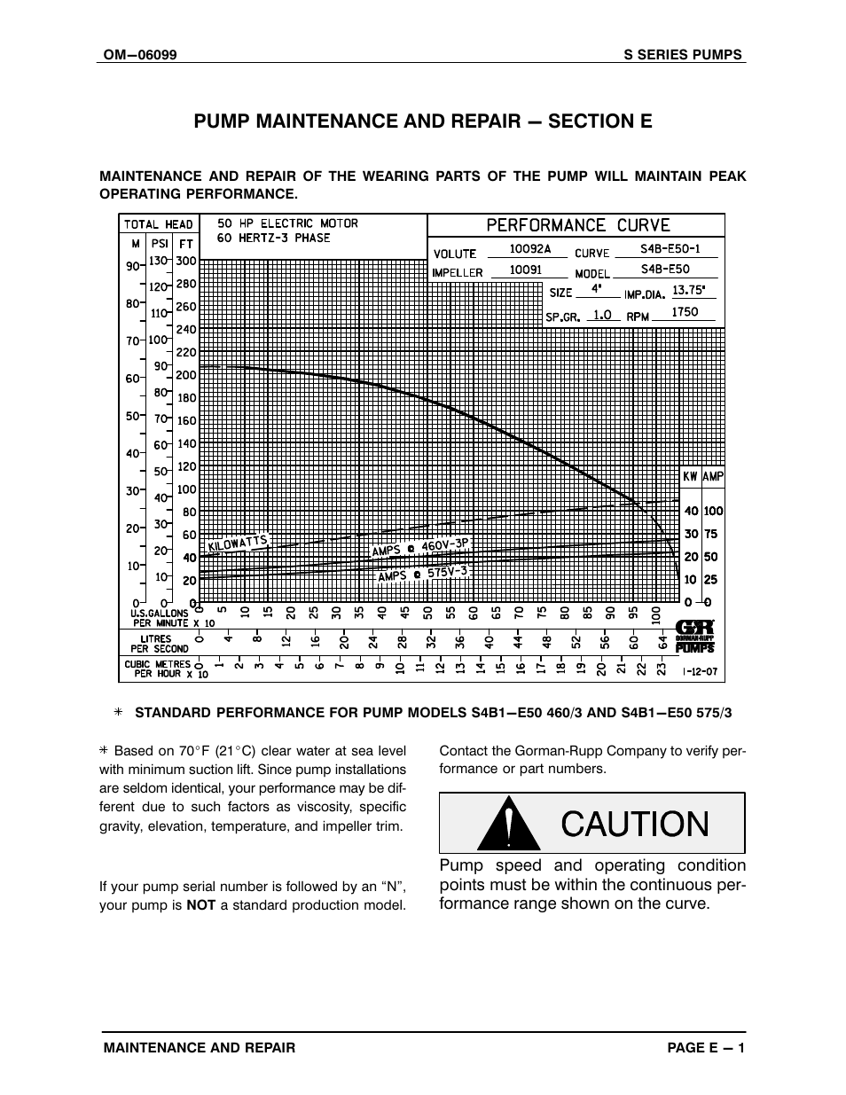 Gorman-Rupp Pumps S4B1-E50 460/3 1396095 and up User Manual | Page 27 / 50