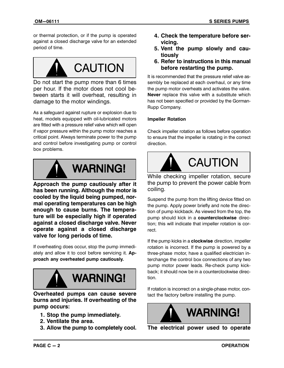 Gorman-Rupp Pumps S6A1-E60 460/3 1401314 and up User Manual | Page 18 / 50