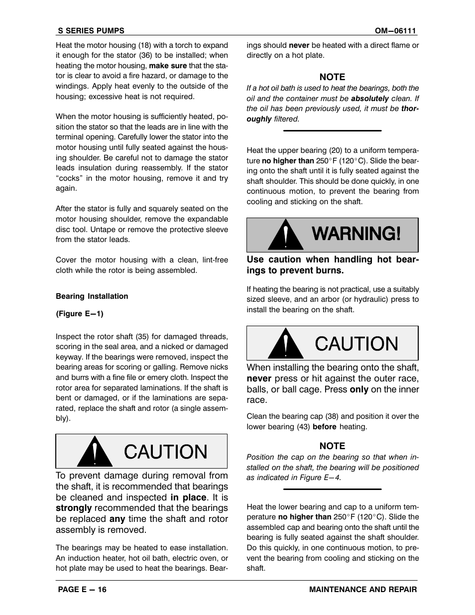 Gorman-Rupp Pumps S6A1-E60 460/3 1401314 and up User Manual | Page 42 / 50