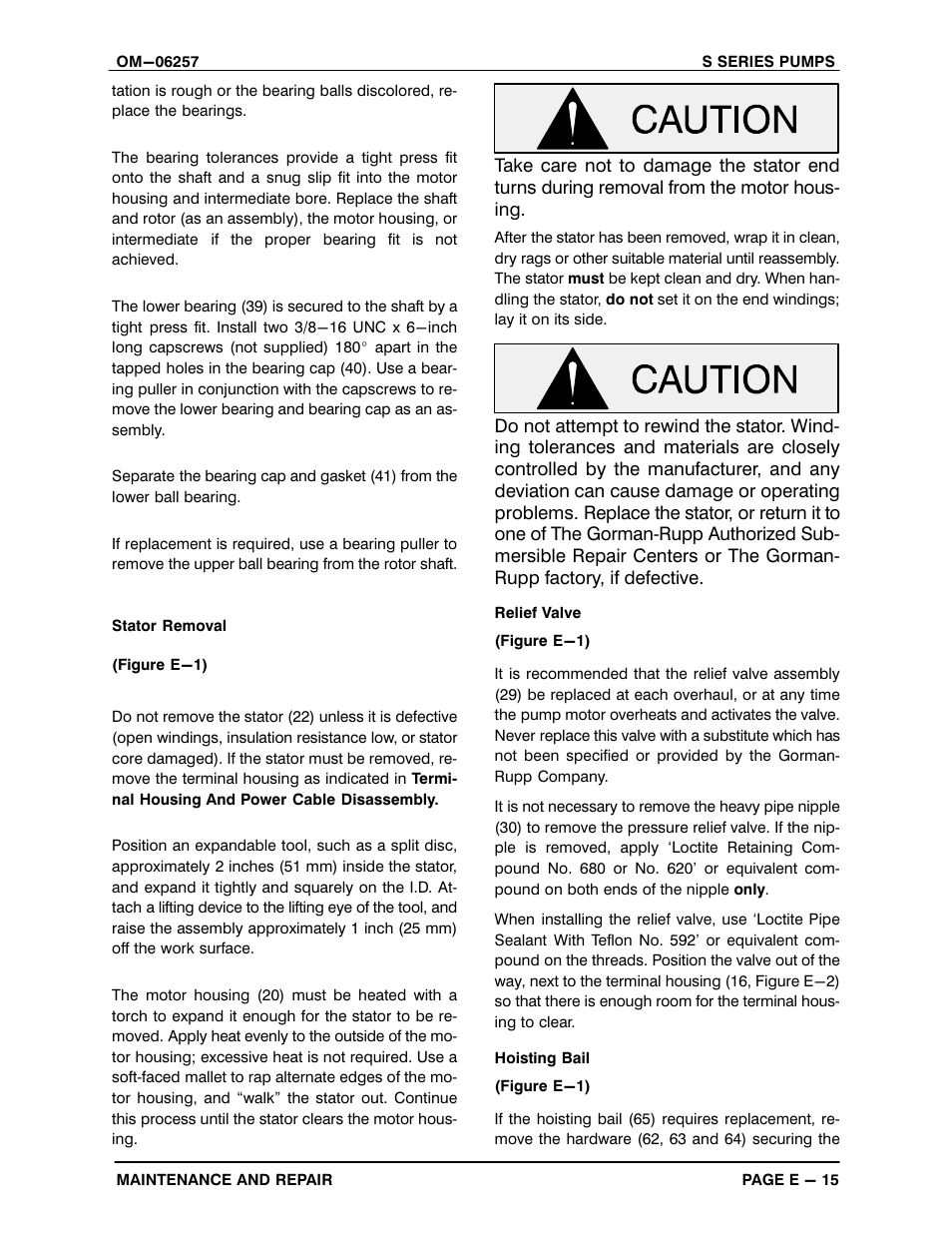Gorman-Rupp Pumps S6B1-E95 575/3 1429763 and up User Manual | Page 41 / 51