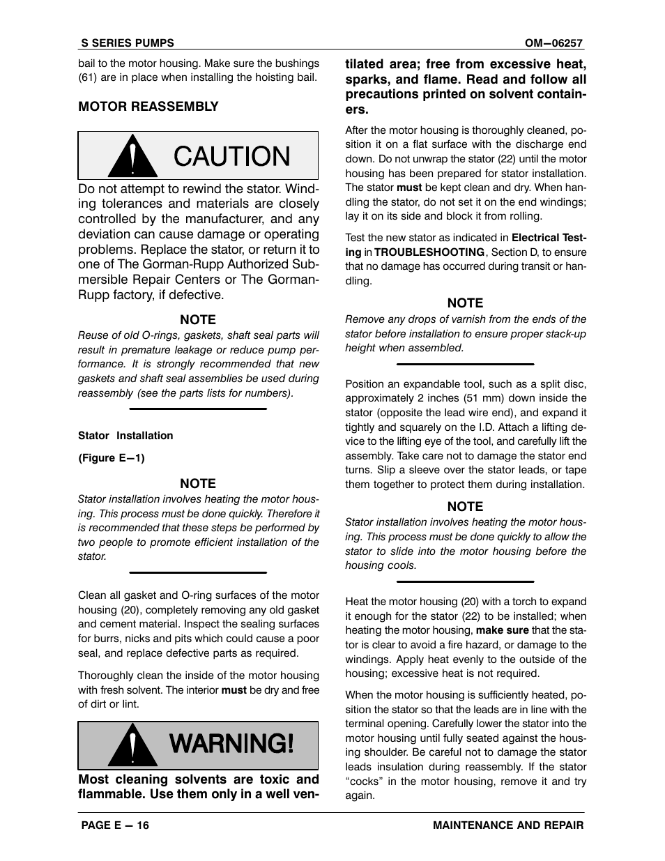 Gorman-Rupp Pumps S6B1-E95 575/3 1429763 and up User Manual | Page 42 / 51