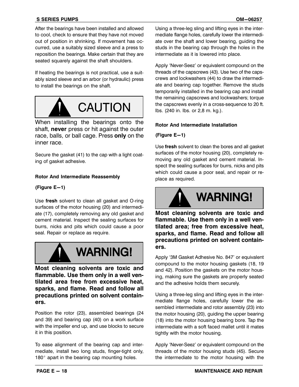 Gorman-Rupp Pumps S6B1-E95 575/3 1429763 and up User Manual | Page 44 / 51