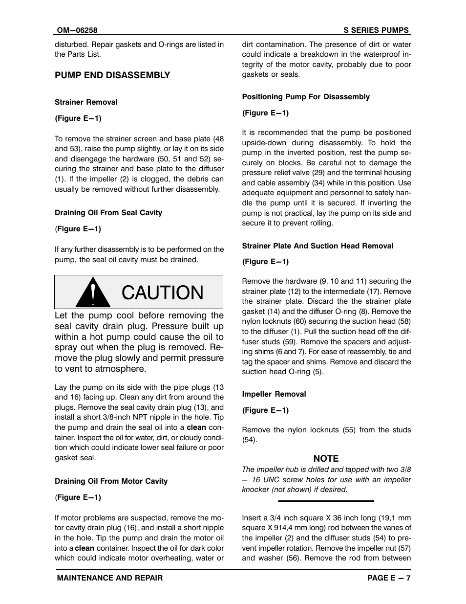 Gorman-Rupp Pumps S8A1-E95 575/3 1429751 and up User Manual | Page 33 / 51