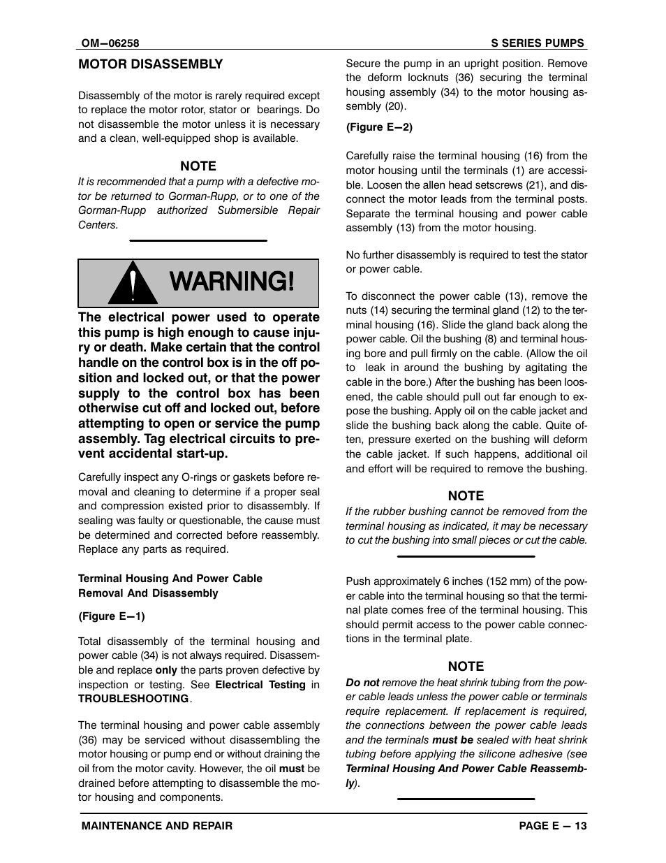 Gorman-Rupp Pumps S8A1-E95 575/3 1429751 and up User Manual | Page 39 / 51
