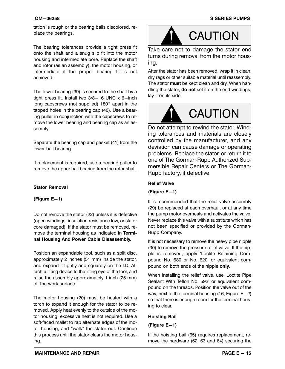 Gorman-Rupp Pumps S8A1-E95 575/3 1429751 and up User Manual | Page 41 / 51