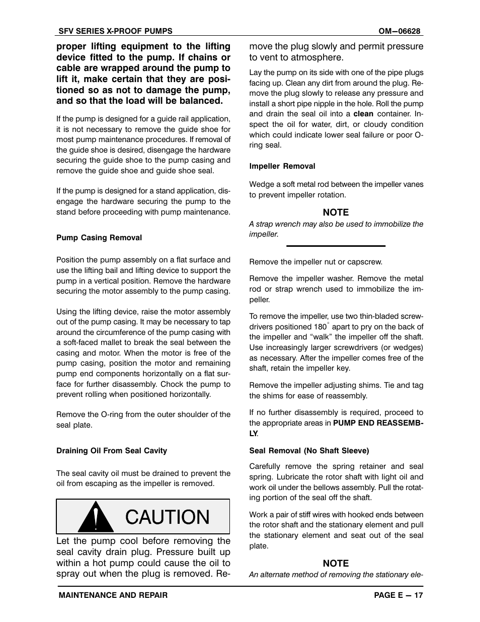 Gorman-Rupp Pumps SFV4A-X 1531245 and up User Manual | Page 40 / 46