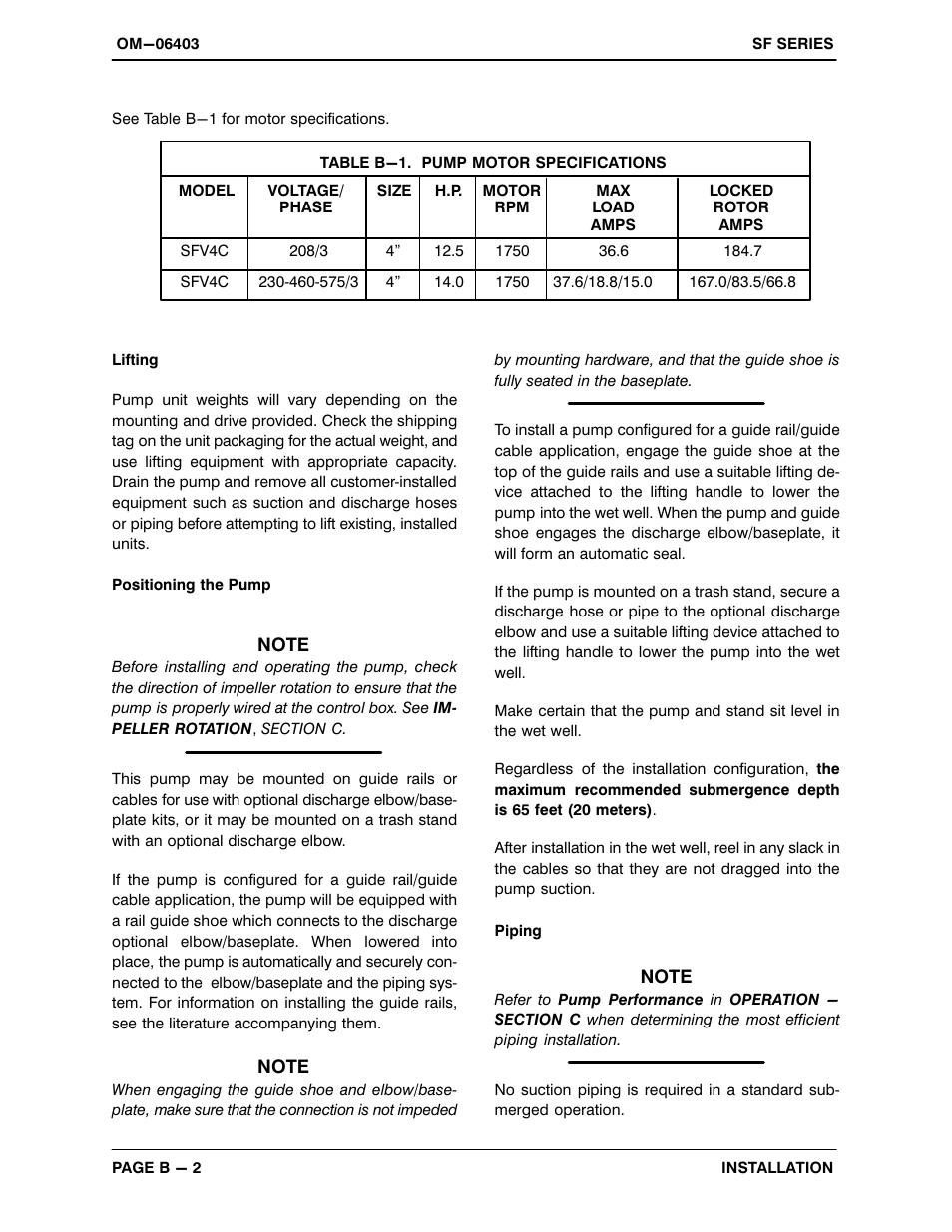 Gorman-Rupp Pumps SFV4C 1474143 and up User Manual | Page 10 / 45