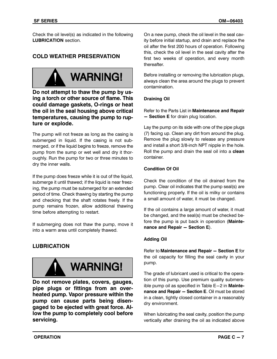 Gorman-Rupp Pumps SFV4C 1474143 and up User Manual | Page 20 / 45