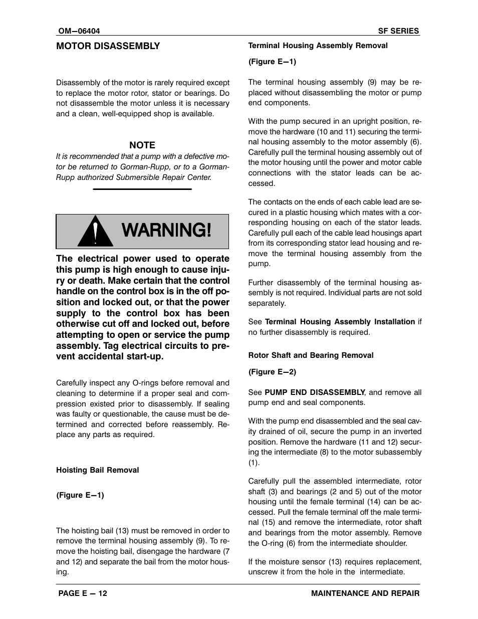 Gorman-Rupp Pumps SFV4D 1468407 and up User Manual | Page 37 / 45