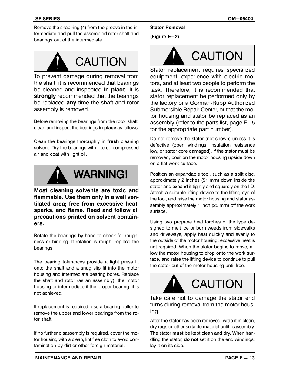 Gorman-Rupp Pumps SFV4D 1468407 and up User Manual | Page 38 / 45