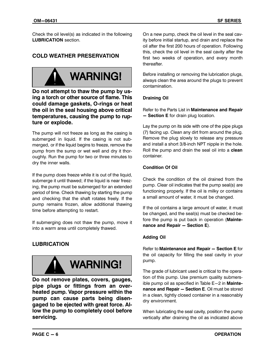 Gorman-Rupp Pumps SFV4E 1491311 and up User Manual | Page 19 / 44