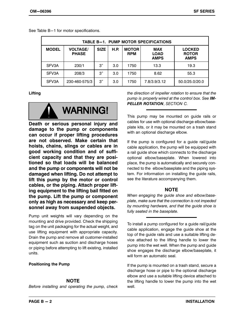 Gorman-Rupp Pumps SFV3A 1473393 and up User Manual | Page 10 / 47