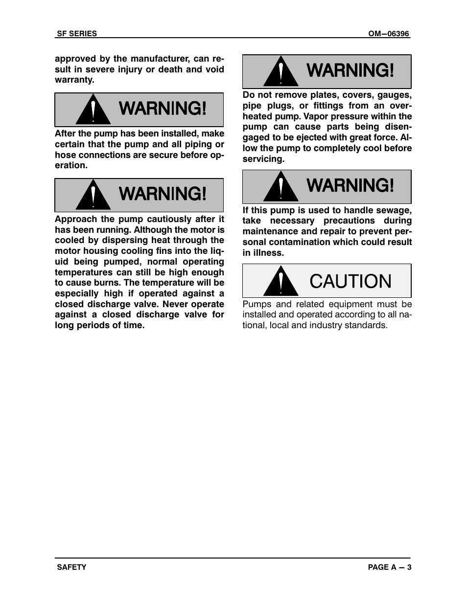 Gorman-Rupp Pumps SFV3A 1473393 and up User Manual | Page 8 / 47