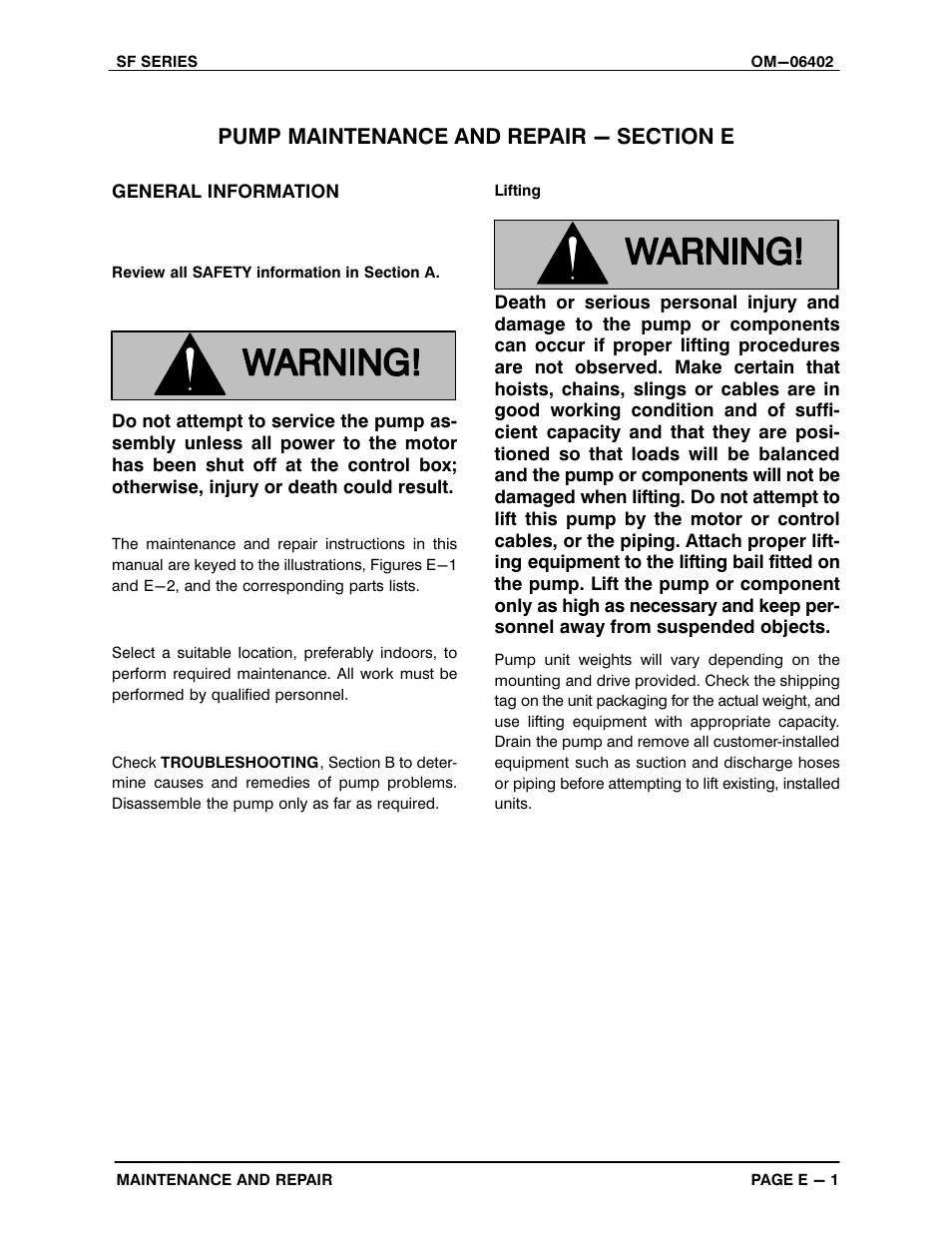 Gorman-Rupp Pumps SFV4B 1468408 and up User Manual | Page 28 / 47