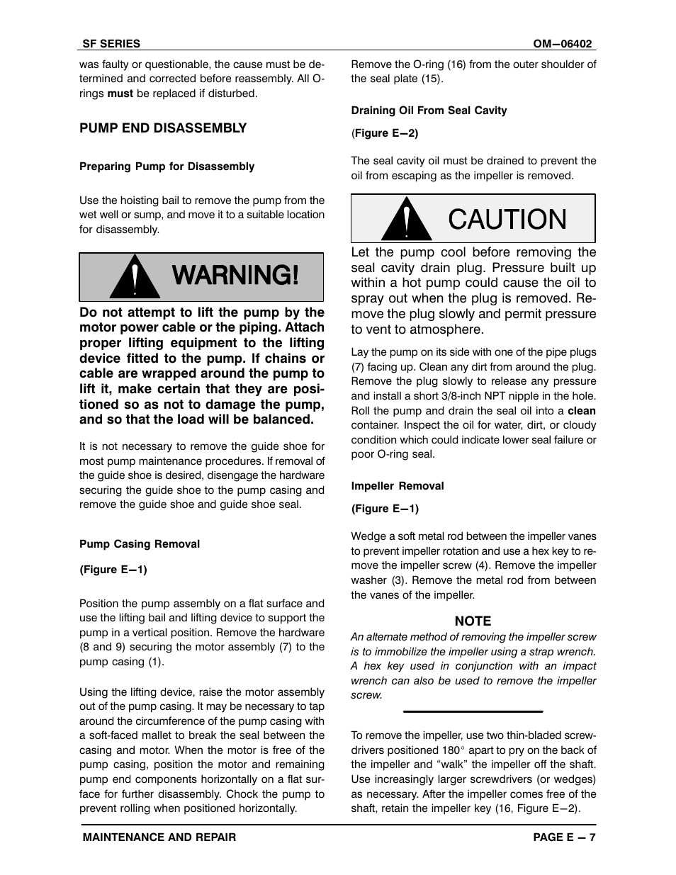 Gorman-Rupp Pumps SFV4B 1468408 and up User Manual | Page 34 / 47