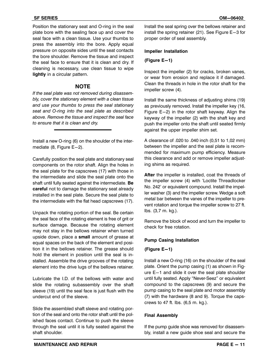 Gorman-Rupp Pumps SFV4B 1468408 and up User Manual | Page 38 / 47