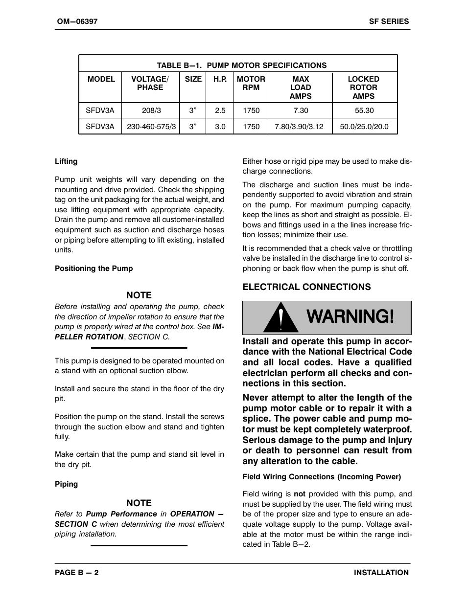 Gorman-Rupp Pumps SFDV3A 1482269 and up User Manual | Page 10 / 44