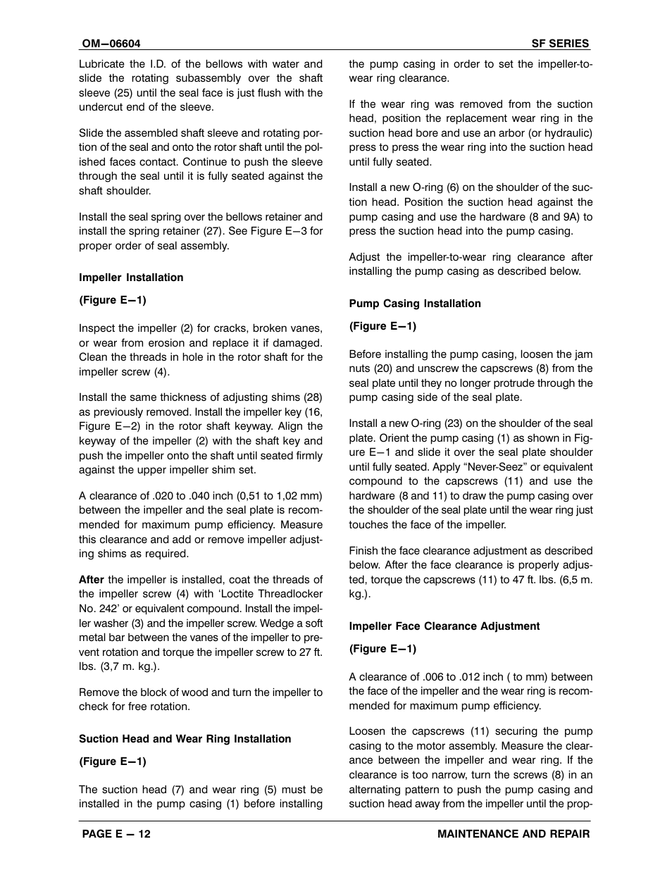 Gorman-Rupp Pumps SF6C All serial numbers User Manual | Page 35 / 44