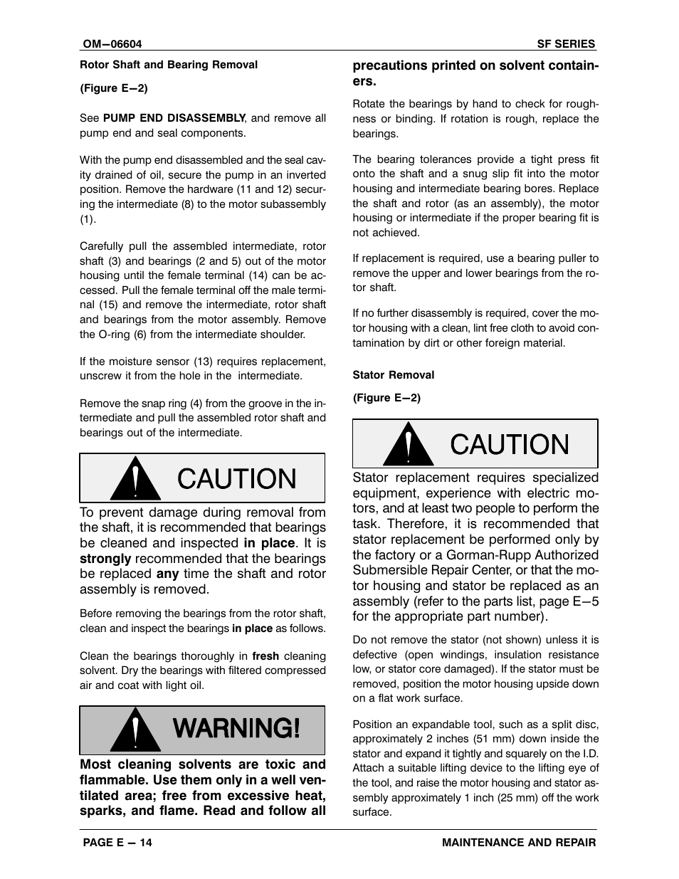 Gorman-Rupp Pumps SF6C All serial numbers User Manual | Page 37 / 44