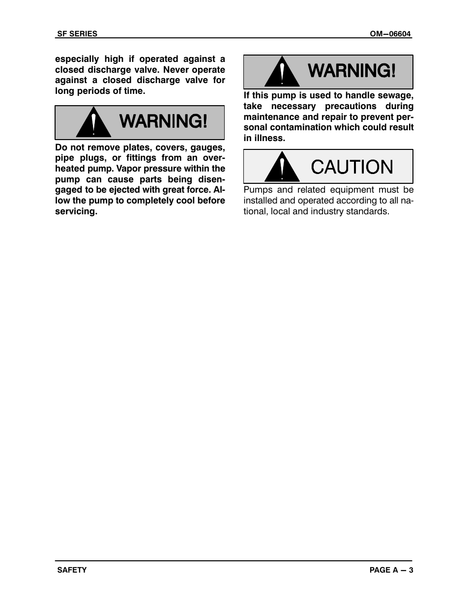 Gorman-Rupp Pumps SF6C All serial numbers User Manual | Page 8 / 44