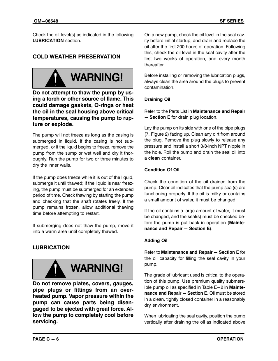 Gorman-Rupp Pumps SF6B All serial numbers User Manual | Page 19 / 45