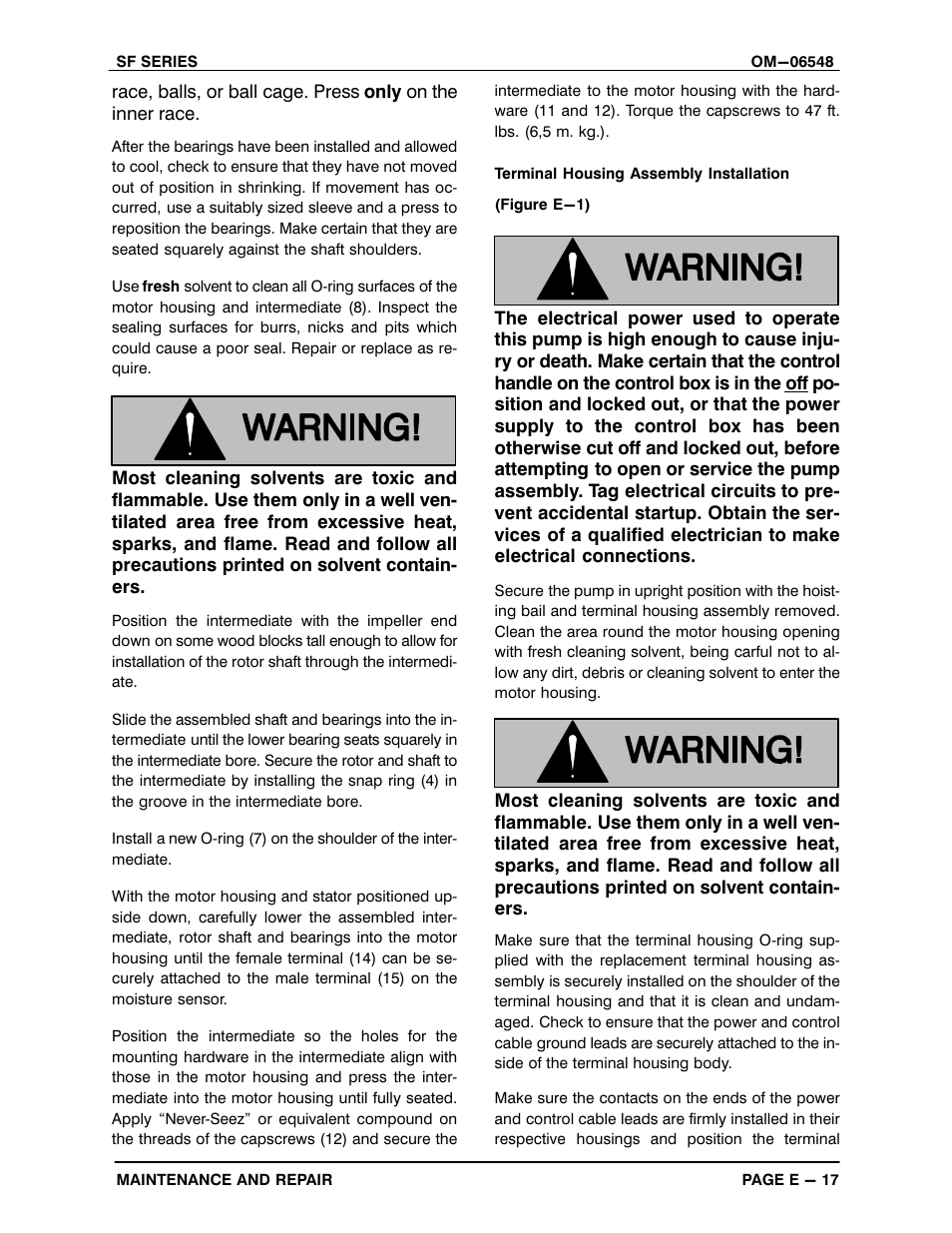 Gorman-Rupp Pumps SF6B All serial numbers User Manual | Page 41 / 45