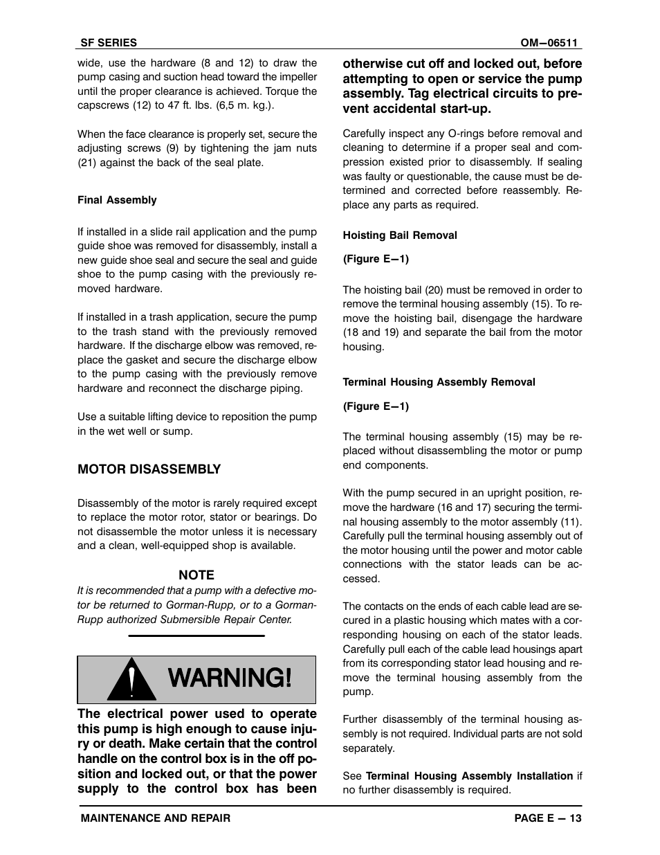 Gorman-Rupp Pumps SF4C 1528832 and up User Manual | Page 37 / 45