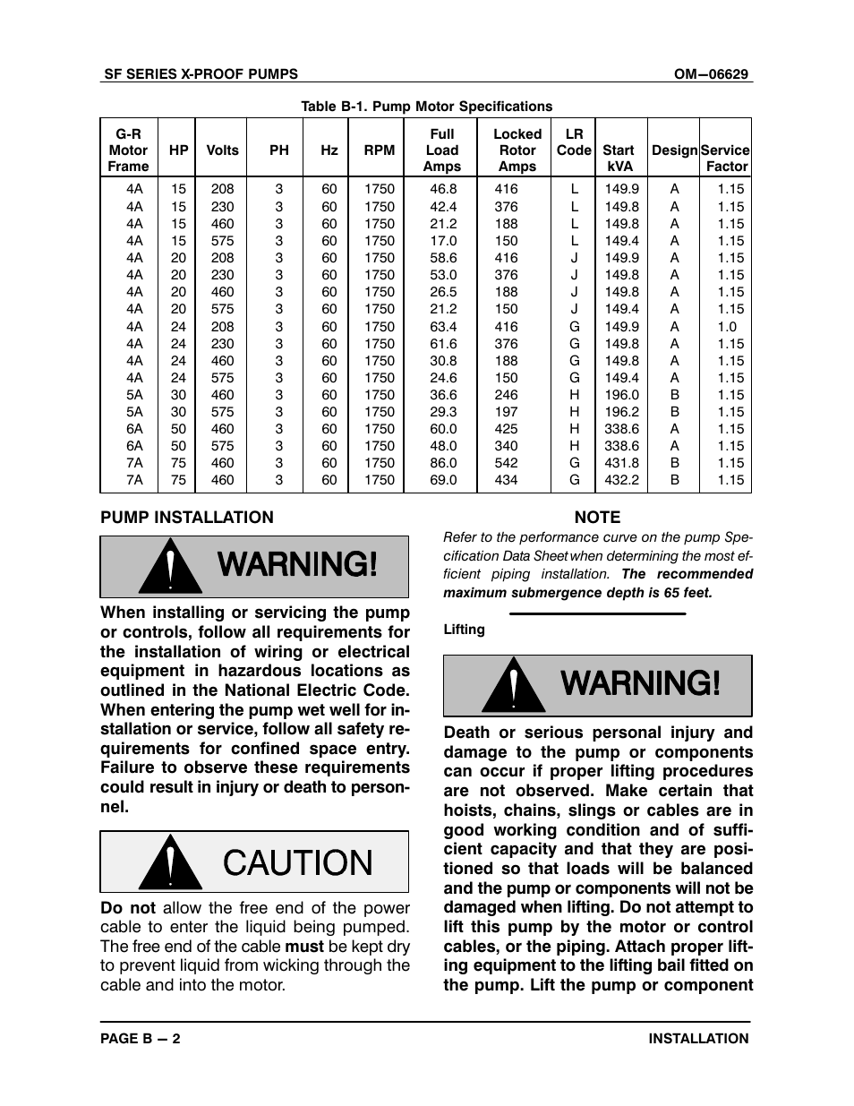 Gorman-Rupp Pumps SF4A-X 1531245 and up User Manual | Page 11 / 48