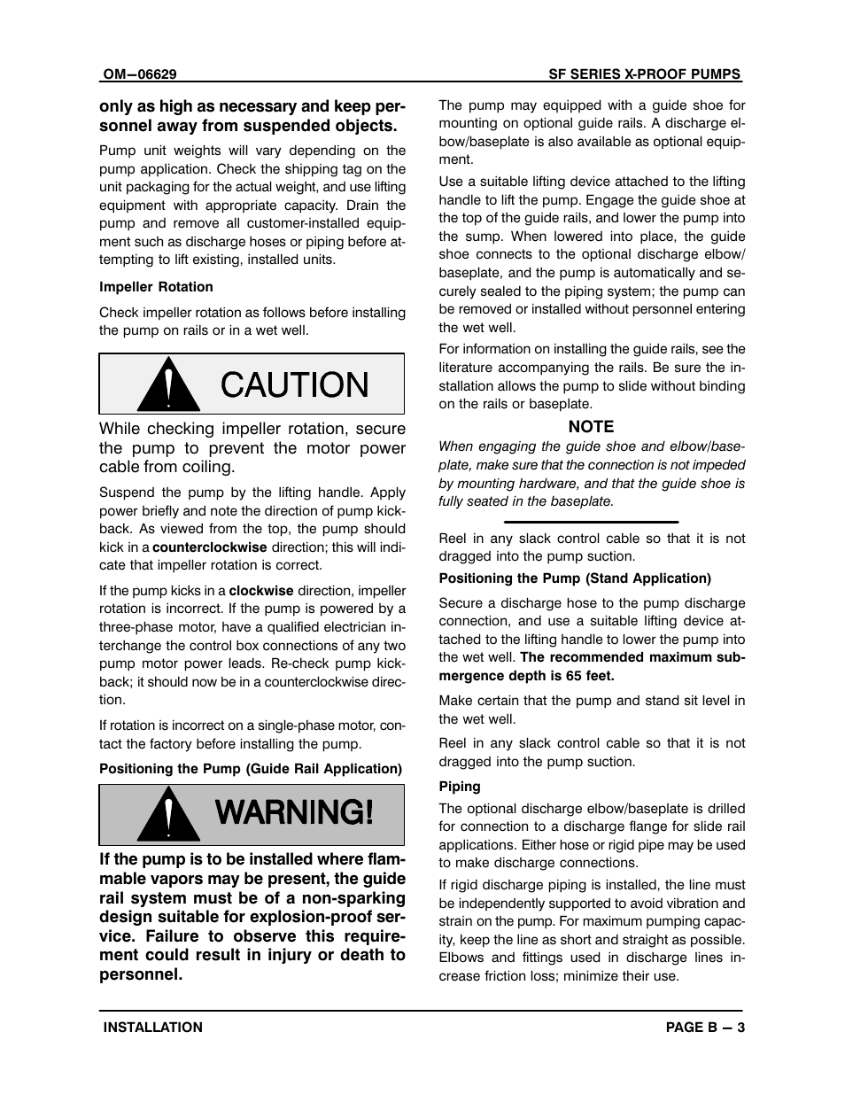 Gorman-Rupp Pumps SF4A-X 1531245 and up User Manual | Page 12 / 48