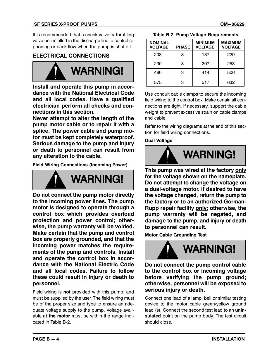 Gorman-Rupp Pumps SF4A-X 1531245 and up User Manual | Page 13 / 48