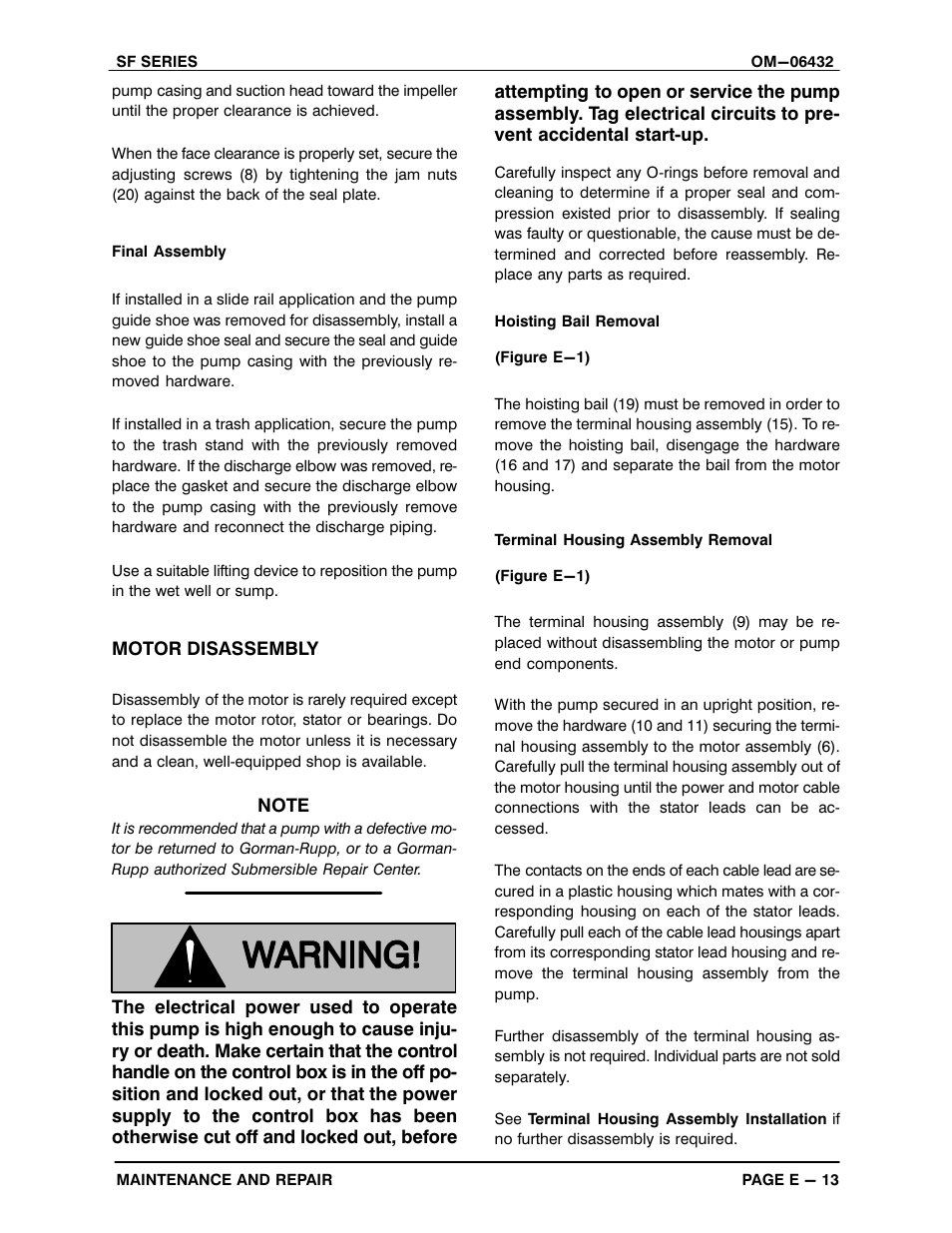 Gorman-Rupp Pumps SF4A 1488019 and up User Manual | Page 38 / 46