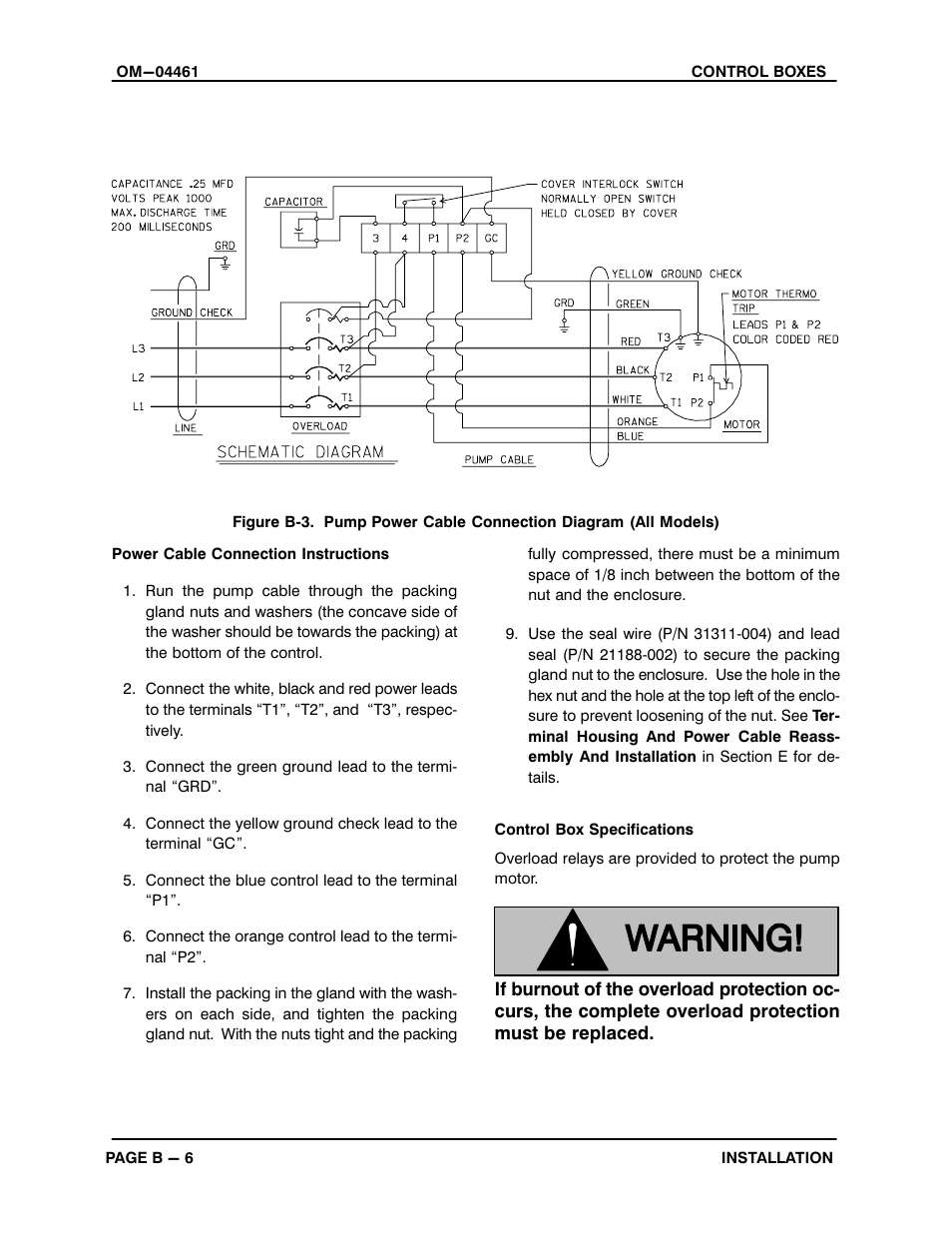 Gorman-Rupp Pumps SM4G1-X30 460/3 1002211 thru 1241783 User Manual | Page 11 / 18