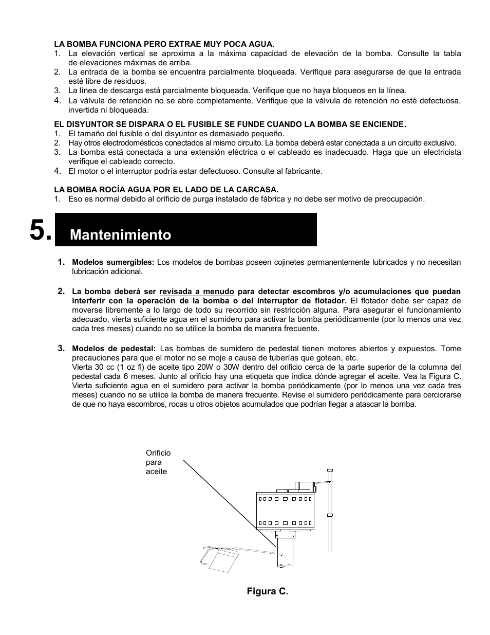 Mantenimiento | Liberty Pumps 230-Series User Manual | Page 22 / 24