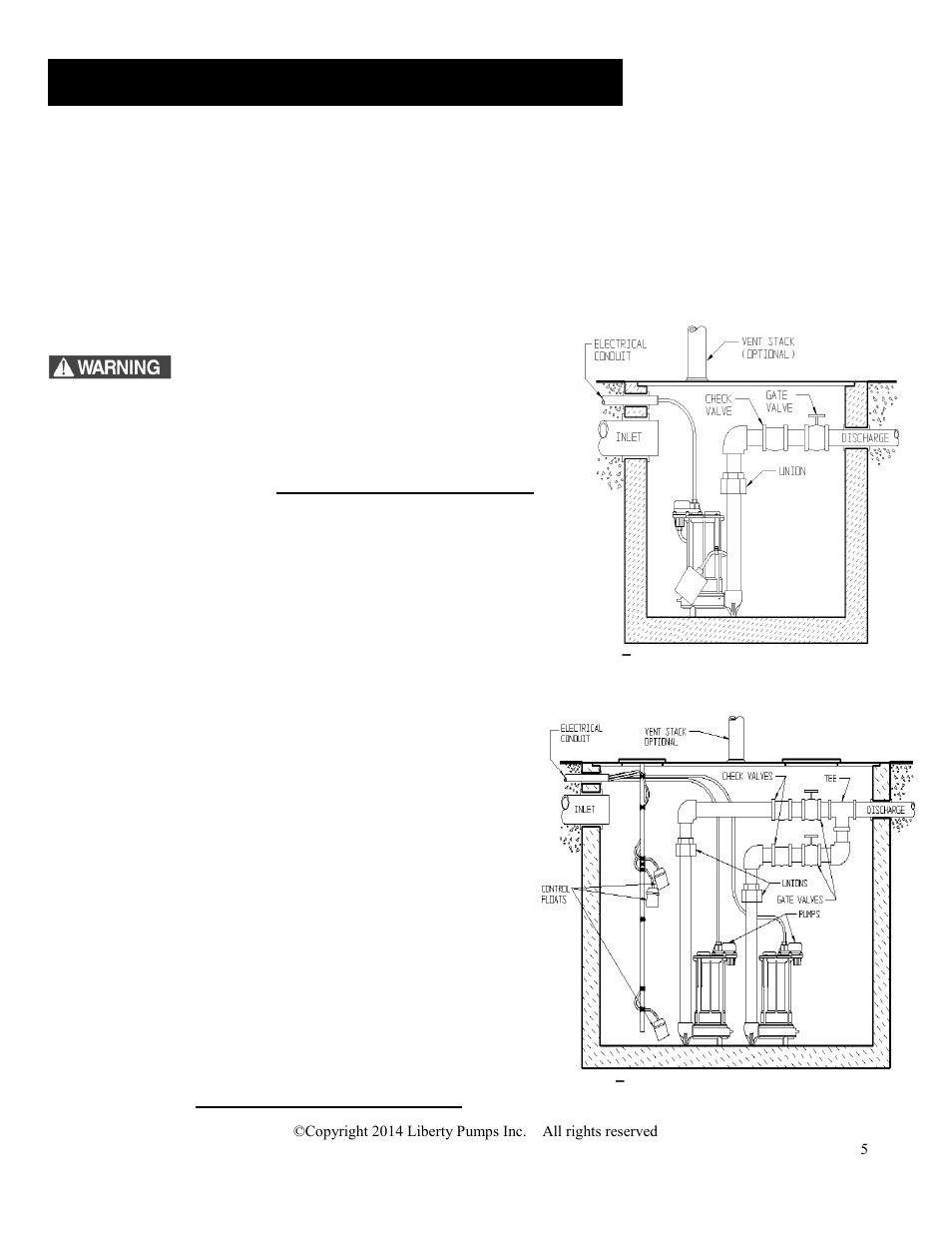 Effluent applications | Liberty Pumps FL100-Series User Manual | Page 5 / 30