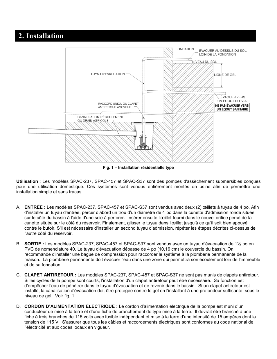 Installation | Liberty Pumps SPAC Series User Manual | Page 9 / 18
