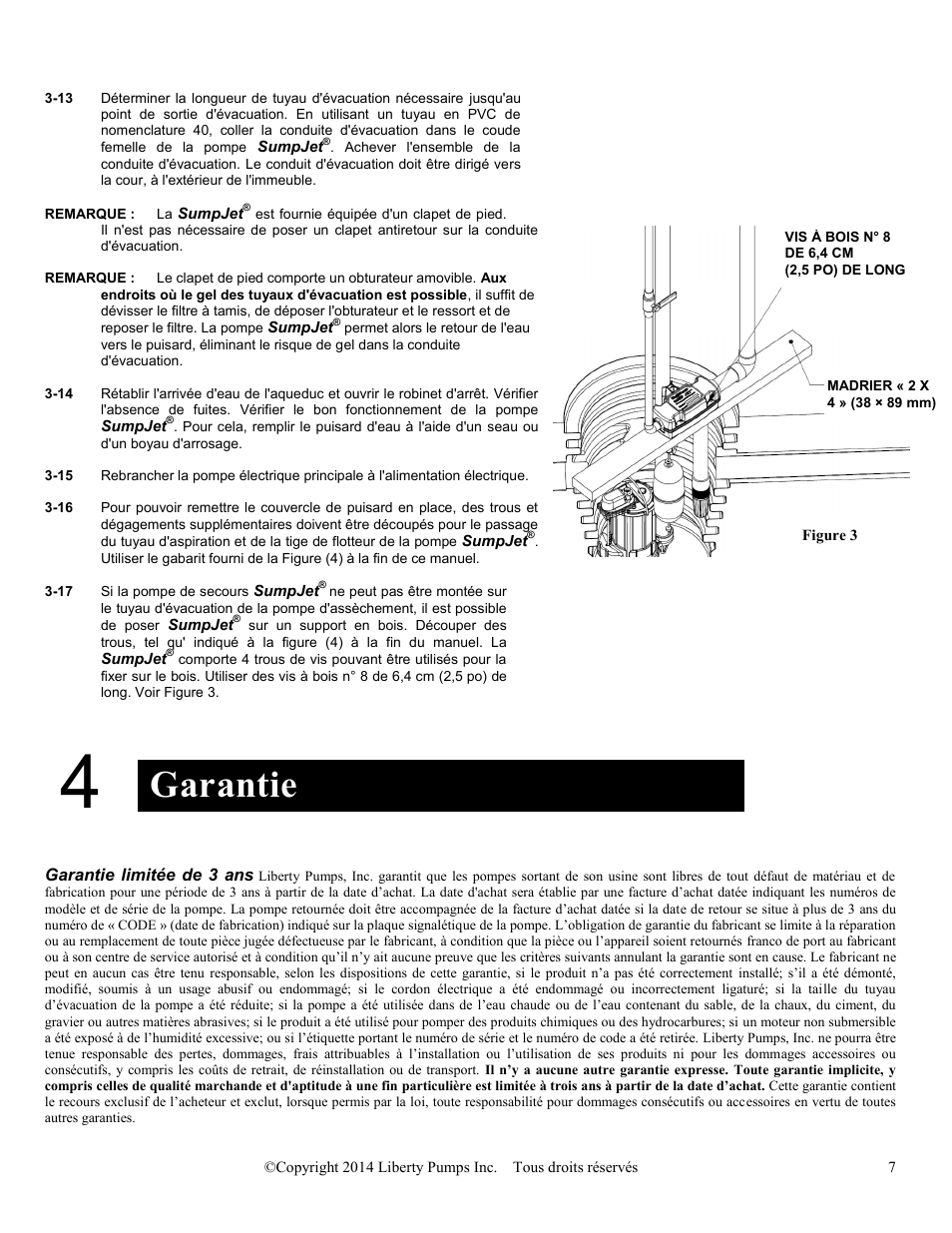 Garantie | Liberty Pumps SJ10 SumpJet User Manual | Page 27 / 30