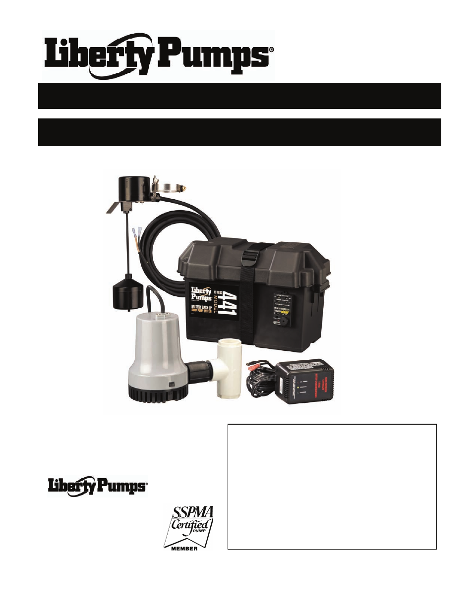 Liberty Pumps 441 User Manual | 13 pages