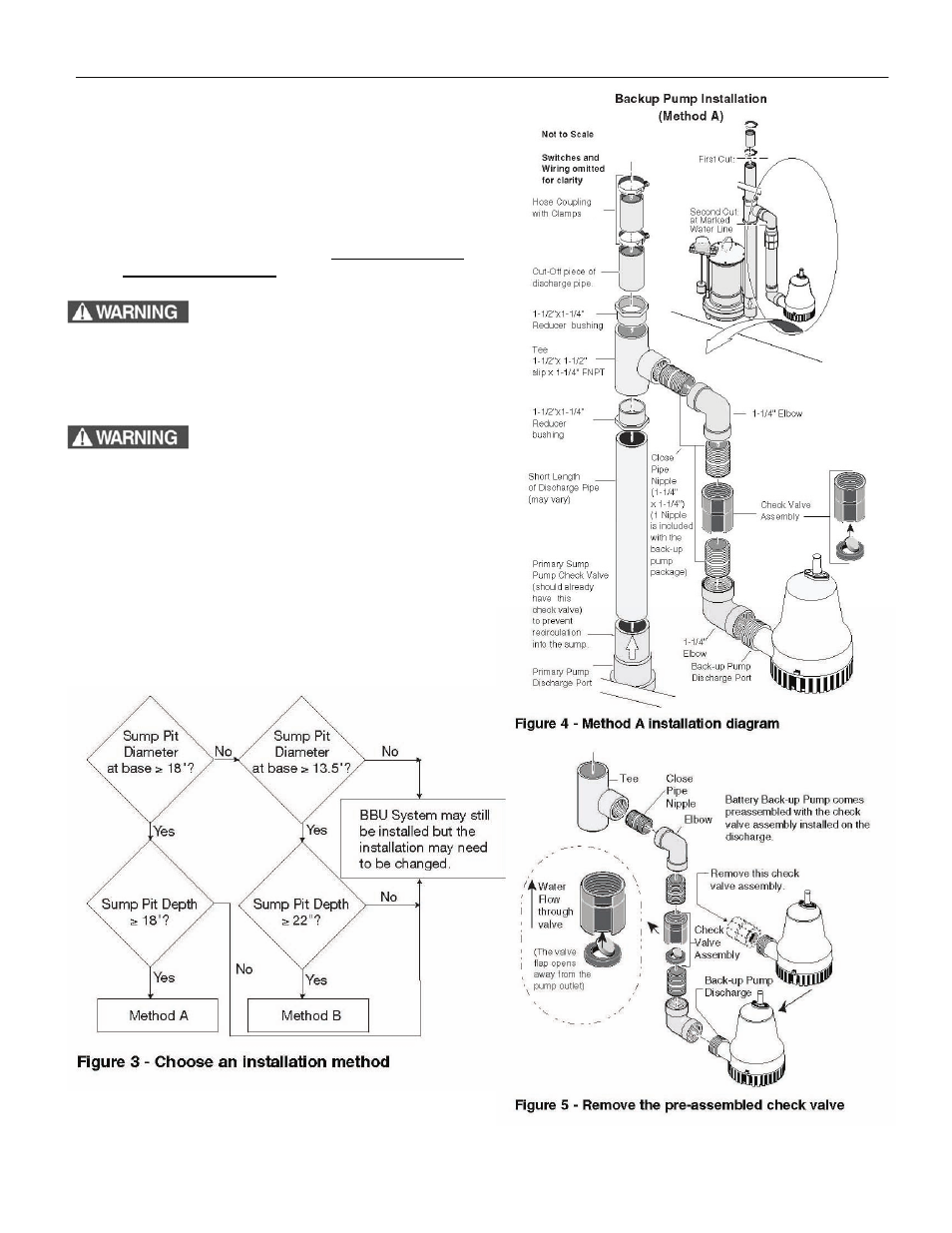 Installation, Install backup pump | Liberty Pumps 441 User Manual | Page 5 / 13