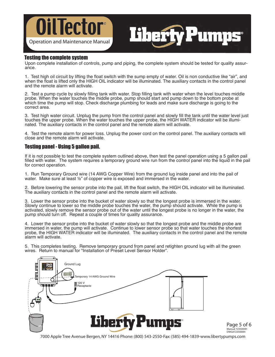 Liberty Pumps ELV-Series OilTector User Manual | Page 5 / 6