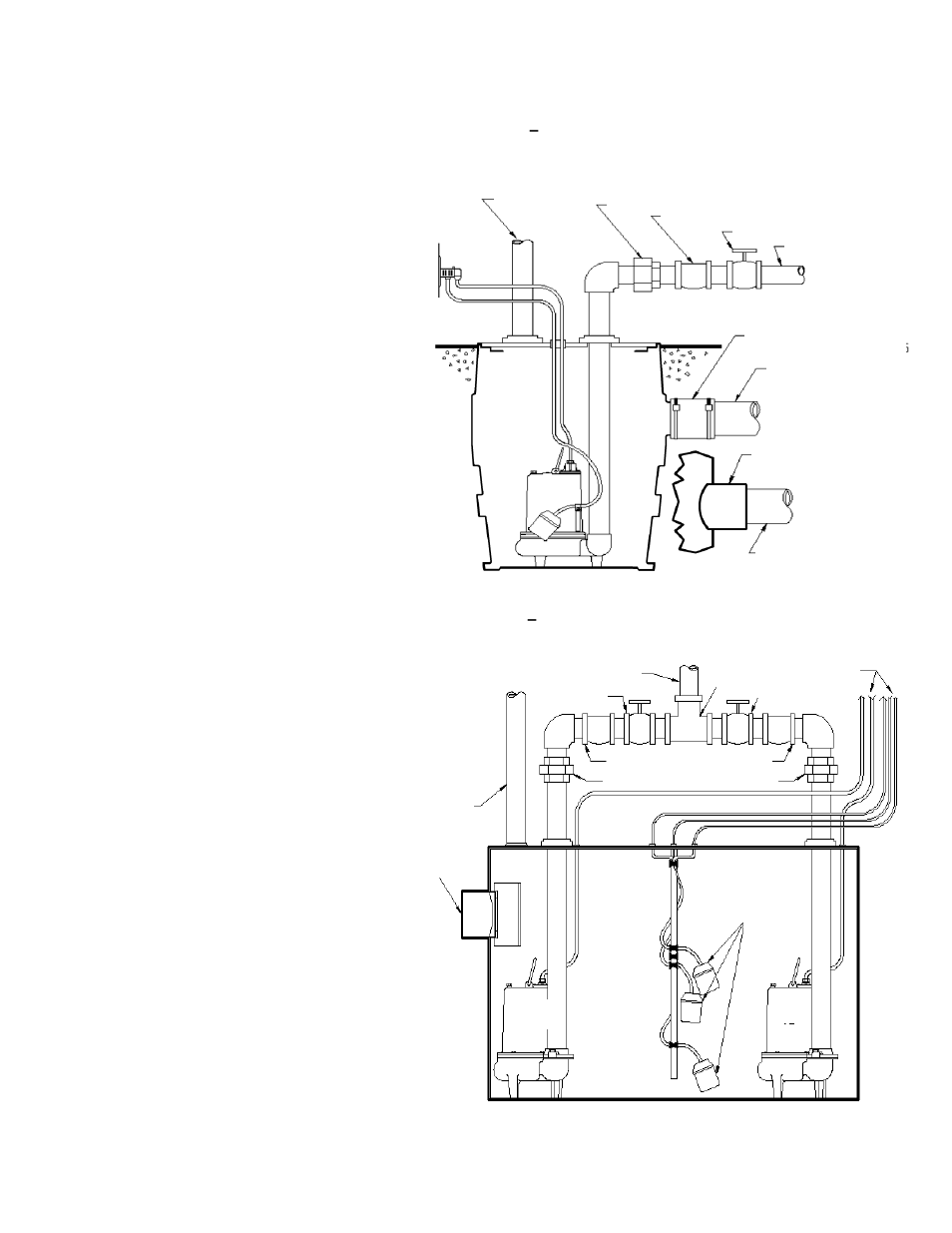 Fig. 3 – instalación típica de un sistema dúplex | Liberty Pumps 700-Series User Manual | Page 15 / 28