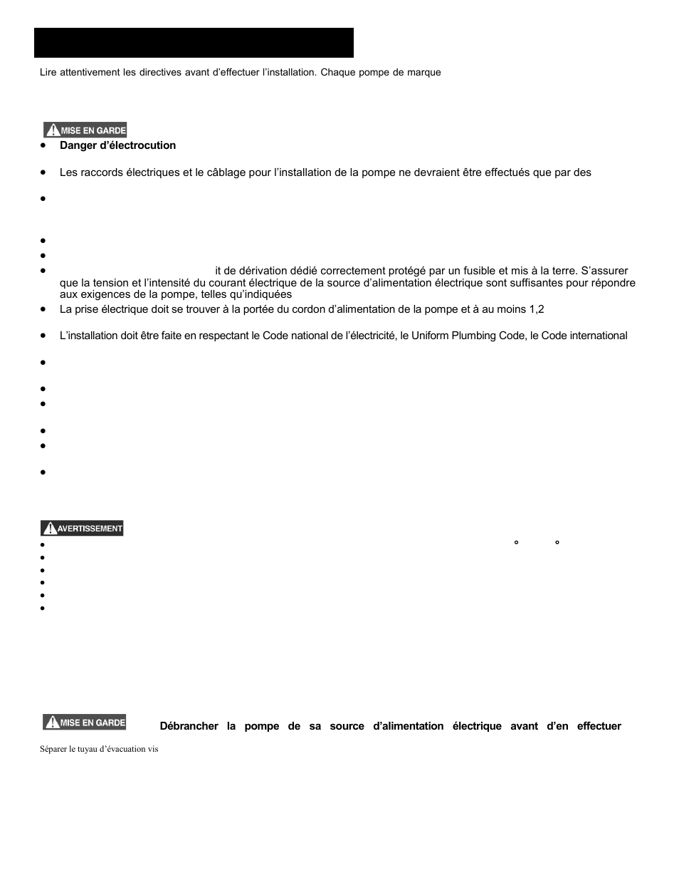 Renseignements généraux | Liberty Pumps 700-Series User Manual | Page 21 / 28