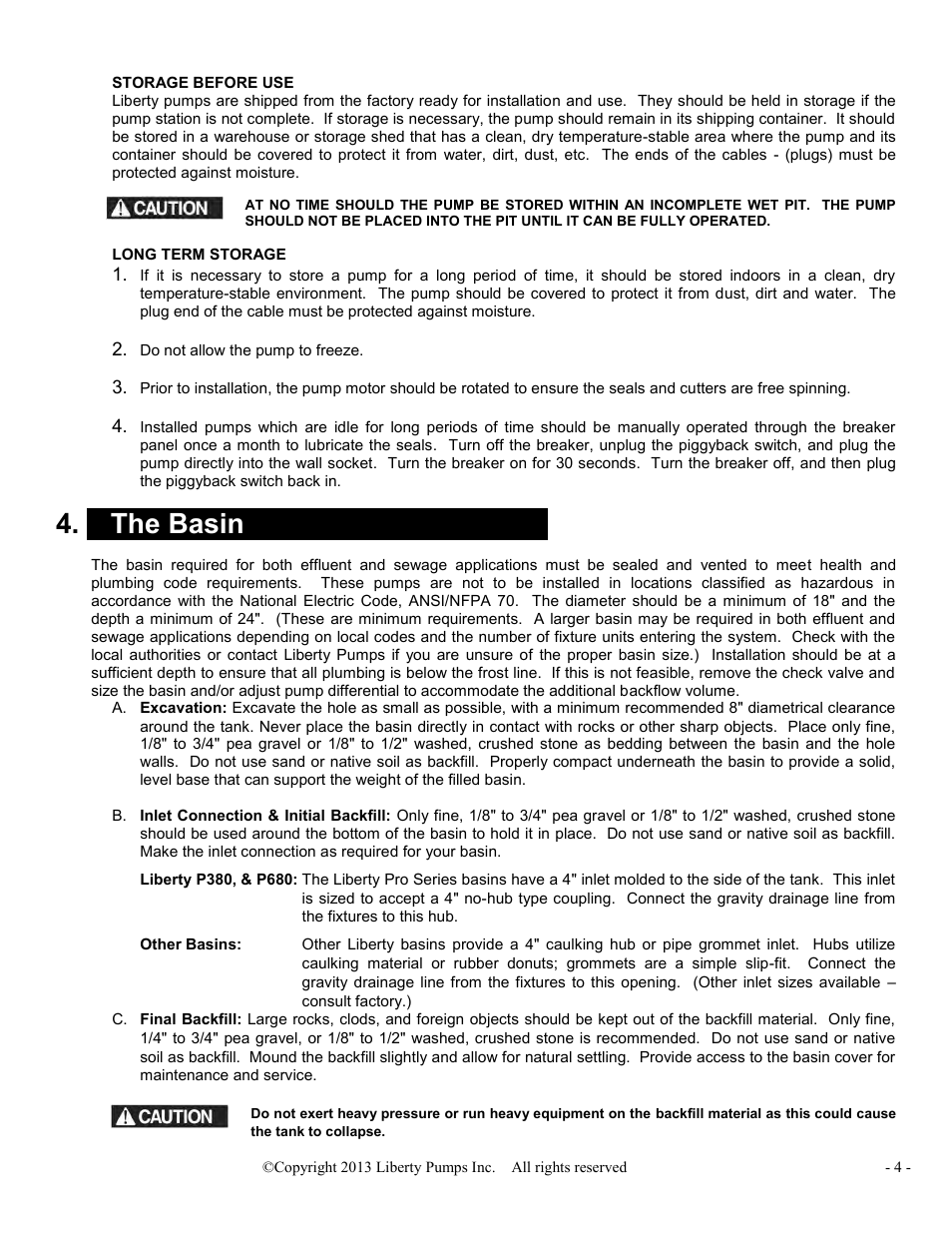 X the basin x | Liberty Pumps PRG-Series User Manual | Page 4 / 33