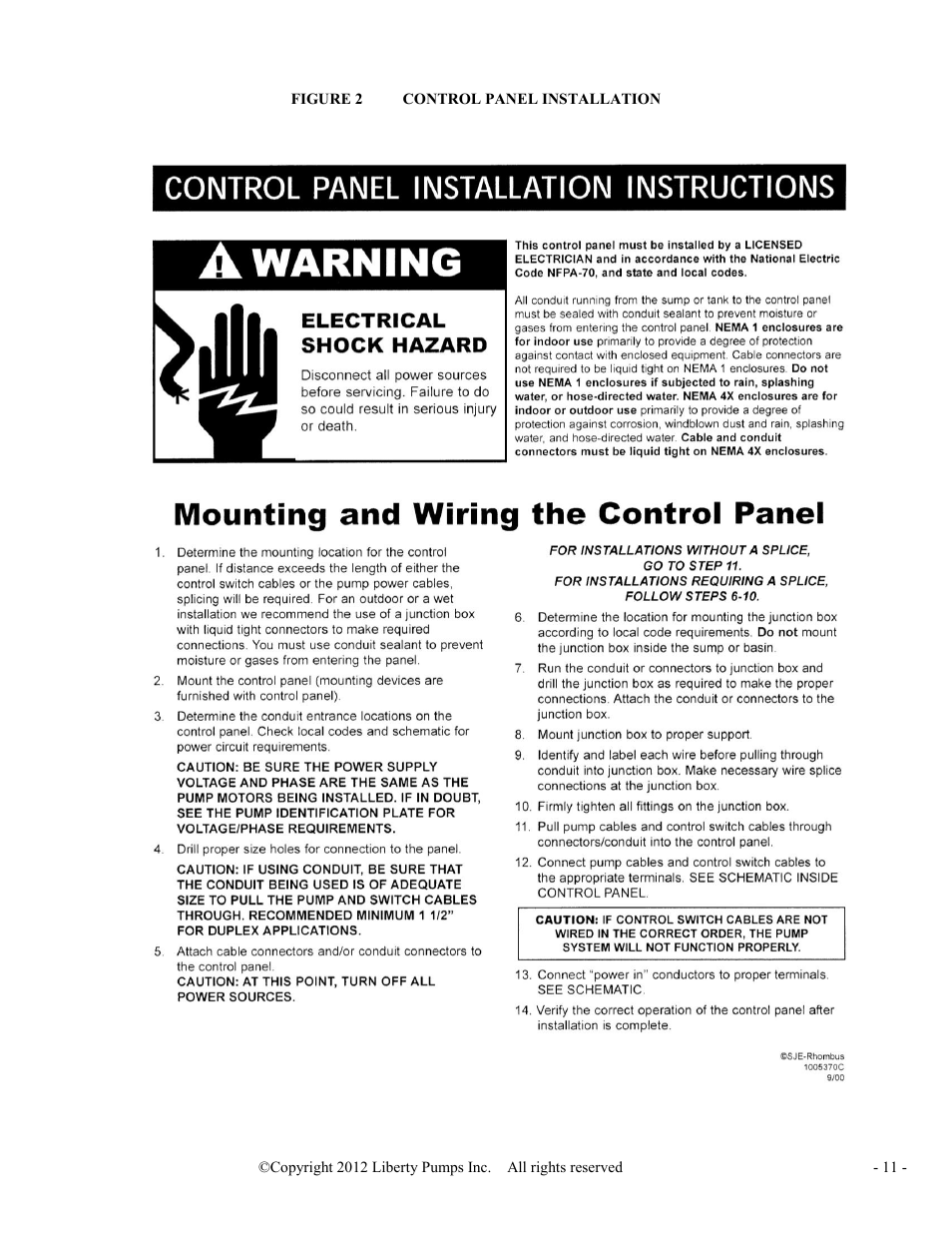 Liberty Pumps LSGX200-Series Omnivore User Manual | Page 11 / 42