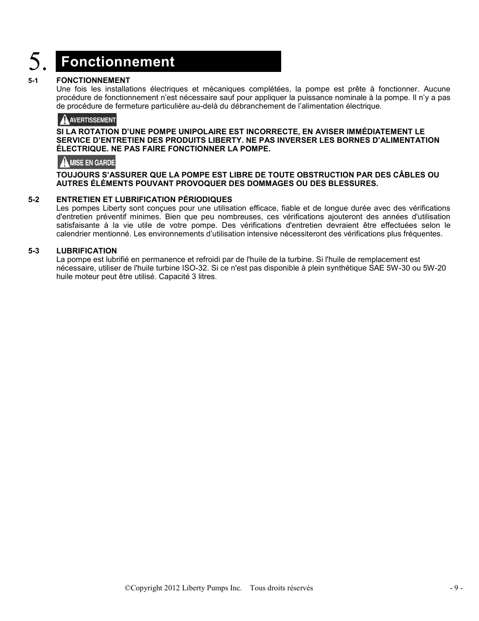 Fonctionnement | Liberty Pumps LSGX200-Series Omnivore User Manual | Page 23 / 42