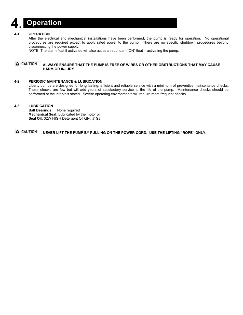 Operation | Liberty Pumps LSGX202-RE User Manual | Page 7 / 11
