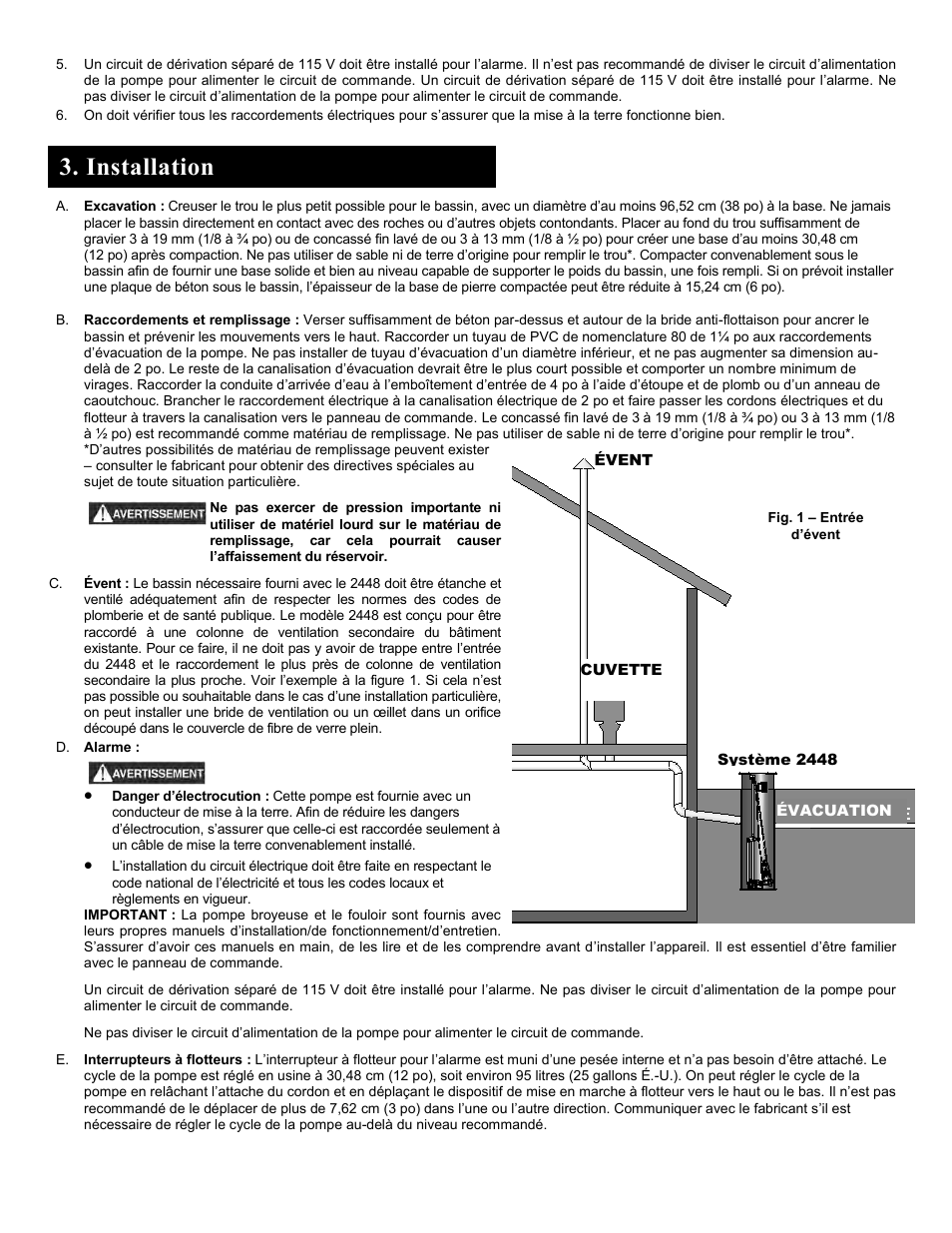 Installation | Liberty Pumps 2448-Series User Manual | Page 11 / 12